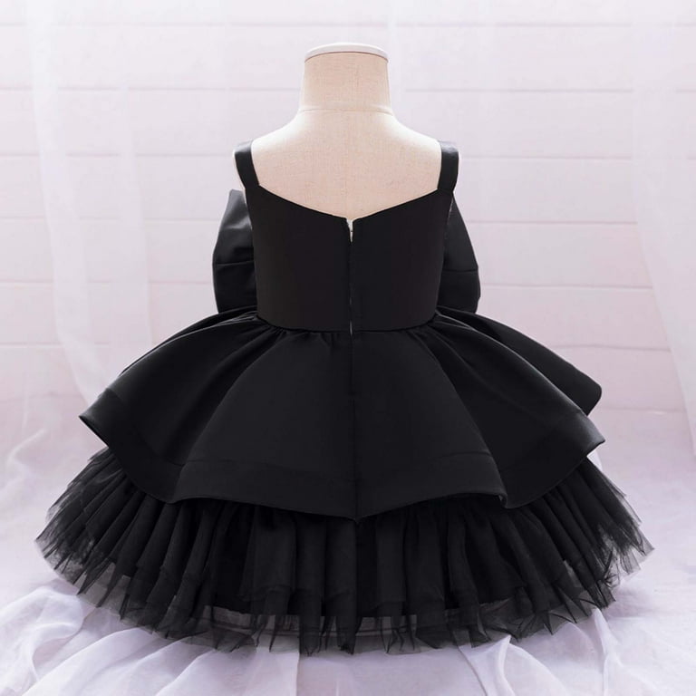 Toddler Girls Dresses Girls Formal Dresses Black Dress for Girls Rainbow  Dress Girls Children's Day Outfit 2-3 Years - Walmart.com
