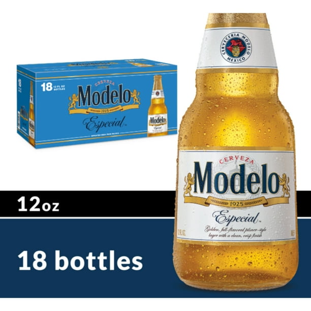 Modelo Especial Mexican Lager Beer, 18 pk 12 fl oz Bottles, 4.4 ABV