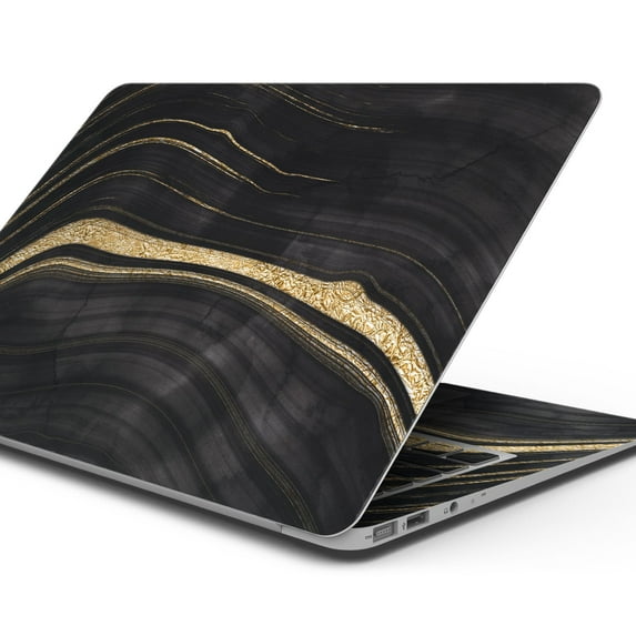 Design Skinz Vivid Agate Vein Slice Foiled V9 Full-Body Wrap Scratch Resistant Decal Skin-Kit Compatible with MacBook 13" Pro w/TB (A2251)