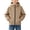 Khaki, variant on Boys Raincoat Lightweight Long Sleeve Hooded Windproof Rain Jacket Solid Color Waterproof Windbreaker with Pocket Size 4-15
