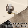 thumbnail image 5 of Hair Dryer Holder, Wall Mounted Bathroom Hair Dryer Storage Bracket, Metal No-Drill Hair Dryer Stand with Cord Storage, 5.91×3.35×2.56 Inches, 5 of 6