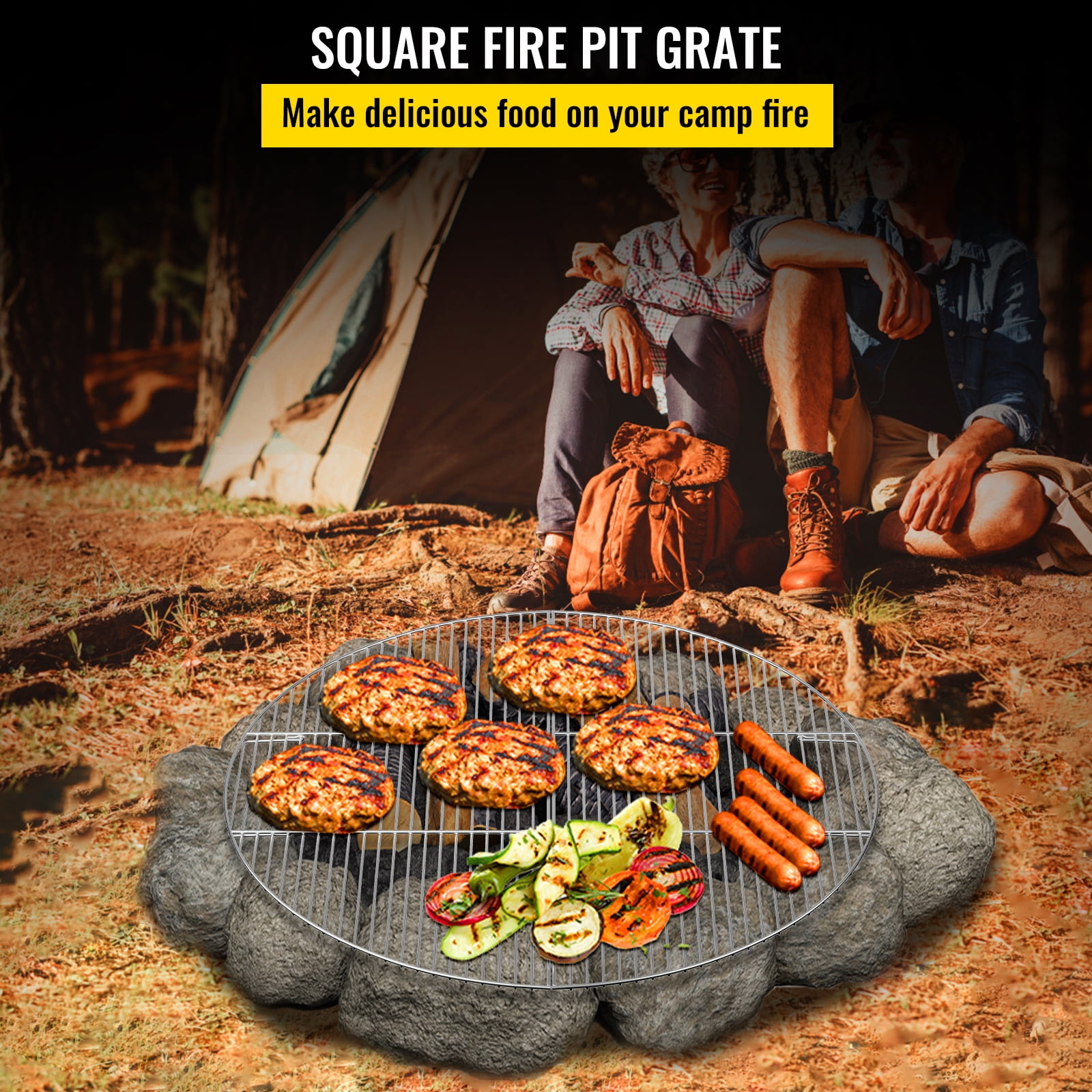 VEVOR - Brandclub - VEVOR Fire Pit Grill Grate, Foldable