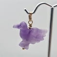 thumbnail image 6 of Amethyst Dove Bird Pendant Necklace|Semi Precious Stone Jewelry|14kgf Pendant, 6 of 10