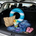 thumbnail image 2 of COEQINE SUV Trunk Liner for Dogs, Durable Scratch-proof Rear Cargo Mat Suitable for Most Car Models, Easy to Clean Auto Interior Accessories, Blue Floral Skull Galaxy, 2 of 7