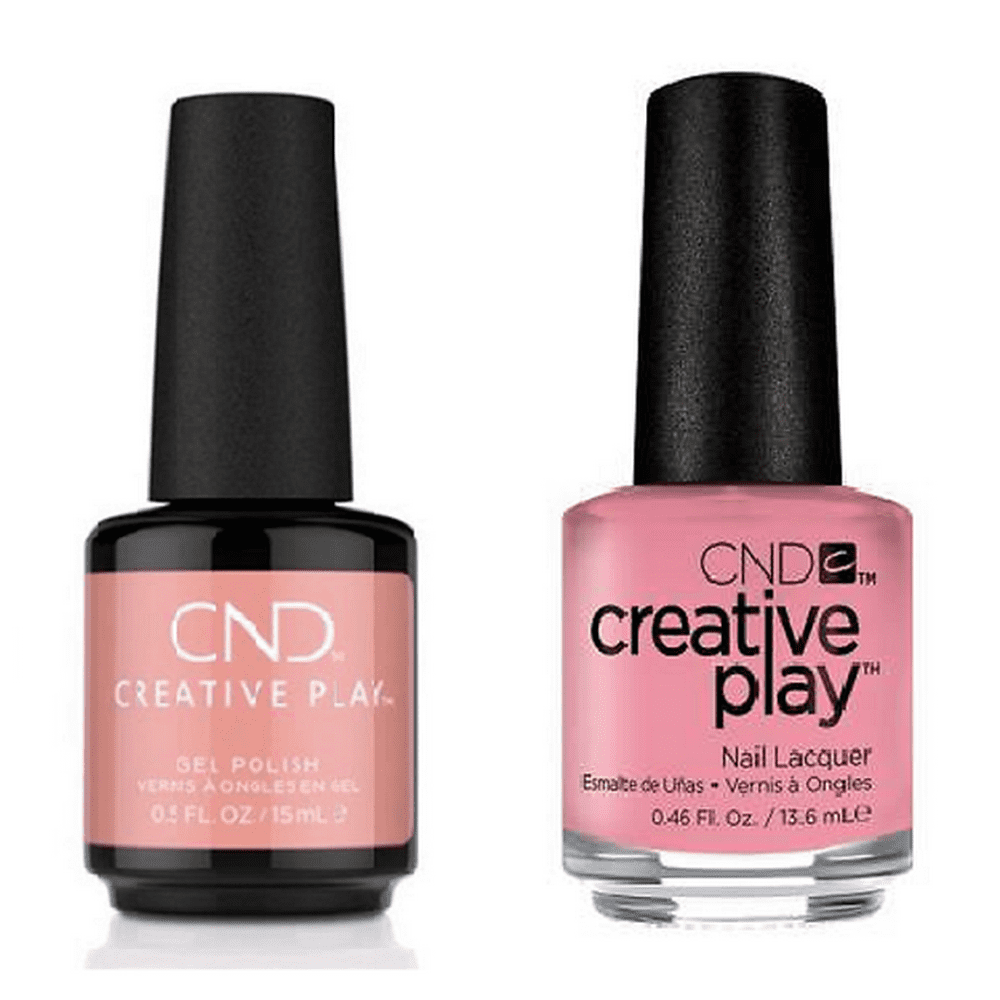 CND Creative Play Gel + Matching Nail Polish Combo 2 ct Blush On You