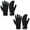 Black & Black, variant on Winter Gloves for Men and Women Touch Screen Knit Warm Black Gloves for Cold Weather