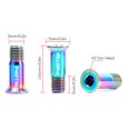 thumbnail image 3 of RISK Rainbow Titanium Alloy Torx Head Bolts M5×14.2mm for Bike Rear Derailleur, 2pcs/Set, 3 of 6