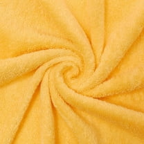 500 GSM Hypoallergenic Cotton Terry Cloth 46” Fabric By The Yard - Yellow (1 Yard)