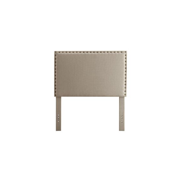 Benzara BM122788 Herstal Contemporary Headboard, Twin, Ivory