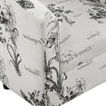 thumbnail image 5 of Convenience Concepts Take a Seat Churchill Accent Chair with Ottoman, Botanical Print, 5 of 9
