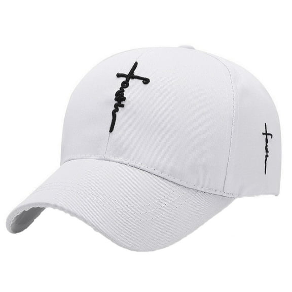 Embroidered Cross Casual Baseball Cap For Men Women Youth Adjustable Fit With Stylish Embroidery And Sun Protection Suitable For Outdoor Daily Wear