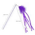 thumbnail image 2 of Cat Interactive Wand Funny Tassel Kitten Teaser Wand Cat Ribbon Wand with Bell, 2 of 10