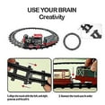 thumbnail image 3 of Retro Steam Track Train Model Toy with Light and Sound - Children's Toy Christmas Train Rail Set, 3 of 5