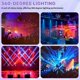 thumbnail image 5 of High Quality New Style 15W RGBW LED Stage Light Pinspot Beam Spotlight Professional DJ DISCO Party KTV Backlight Stage Light, 5 of 5
