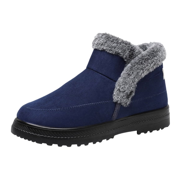 YLYL Winter Snow Boots for Women Warm Fur Lined Waterproof Anti-Slip Outdoor Ankle Booties