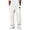 White_009, variant on Domuza Pants for Men Casual Loose Hemp Drawstring Elastic Waist Trousers Lightweight Wide Leg Linen Pant with Pocket Khaki 3XL
