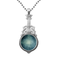 thumbnail image 1 of Pendentif en Métal Foncé Motif Texture Rugueuse pour Musique Guitare Couple, 1 of 3