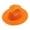 Orange, variant on Womens Sun Hat Minimalist Stylish Broad-Brimmed Hat Solid Shade-Giving Summer Fashion Cap Yellow One Size