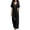 Black, variant on Sunnin Women Wide Leg Long Pants with Pockets V Neck Drawstring Waist Casual Loose Jumpsuit Pants for Women