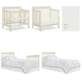 Dream On Me Aden 4in1 Convertible Mini Crib In French White