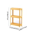 thumbnail image 3 of karymi Slim Rolling Storage Cart Three Layer Narrow Type Practical Rack with Wheels Shelf for Kitchen Bathroom Laundry Pantry Small Spaces Gifts for Men Gifts for Men, 3 of 6