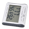 thumbnail image 1 of Plastic Indoor/Outdoor Digital Hygrometer with Dual LCD Screens, Temperature & Humidity Monitor, ℃/℉ Switchable, High/Low Memory, Data Storage Function, Compact 3.1x2.8x0.6in Design for Home Use, 1 of 6