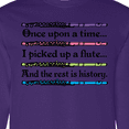 thumbnail image 4 of Inktastic Funny Flute Music Quote Long Sleeve T-Shirt, 4 of 5