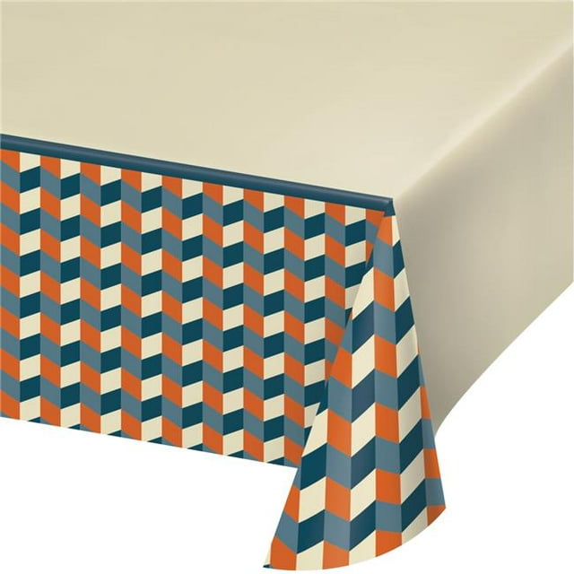 Creative Converting 346265 54 x 102 in. Hipster Birthday Paper Tablecloths - 6 Count