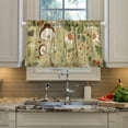 thumbnail image 5 of Mushroom Kitchen Curtains 2 Panels UV Protected Tier Curtains, Half Window Curtains Kitchen Tiers for Guest Room Bathroom Sink Laundry Room Basement,24"x27", 5 of 7