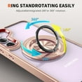 thumbnail image 5 of Phone Case for Samsung Galaxy S23 5G Clear Transparent TPU Cell Cover with Tempered Glass Screen Protector and Slim Magnetic Ring Holder Stand S 23 23S GS23 G5 SM-S911U 6.1 inch Women Men Pink, 5 of 13