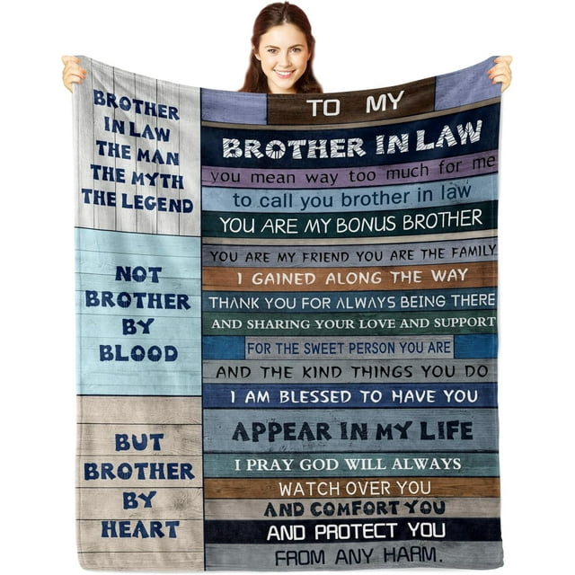 LHSHID Brother in Law Gift Gifts for Brother in Law Blanket Brother in Law Christmas/Birthday Gifts Brother in Law Gifts from Sister in Law Brother in Law Gifts Ideas Throw Blanket 60x80in
