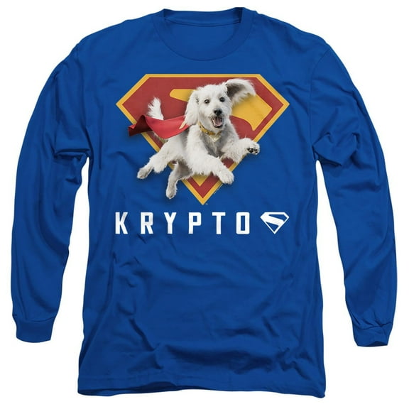 Superman 2025 Krypto Shield Unisex Adult Long-Sleeve T Shirt
