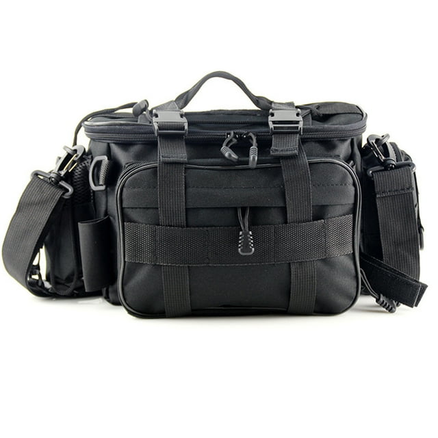 Sac pour Matériel de Pêche Sac de Rangement pour Équipement de Pêche Organisateur Sac de Taille Sac Messager Sac à Main