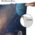 thumbnail image 6 of Galaxy Planet Curtains Outer Space Universe Nebula Stars Starry Sky Curtain with Rod Pocket for Living Room Bedroom Dorm Home Decor Drapes Window Treatments 2 Panels Set 84x84in, 6 of 6