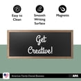 thumbnail image 4 of Ilyapa Extra Large Black Magnet Board for Wall - 58 x 25 Inch Wood Wall Hanging Menu for Restaurant, Food Truck, Kitchen or First Day, Barnwood Color, 4 of 7