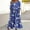 A18 Blue, variant on Xdegoge Ofertas En Summer Dresses for Women 2025 Vacation Half Sleeve Fashion Casual Floral Dress Flowy A Line Maxi Dress Crew Neck Boho Beach Sundress with Pockets