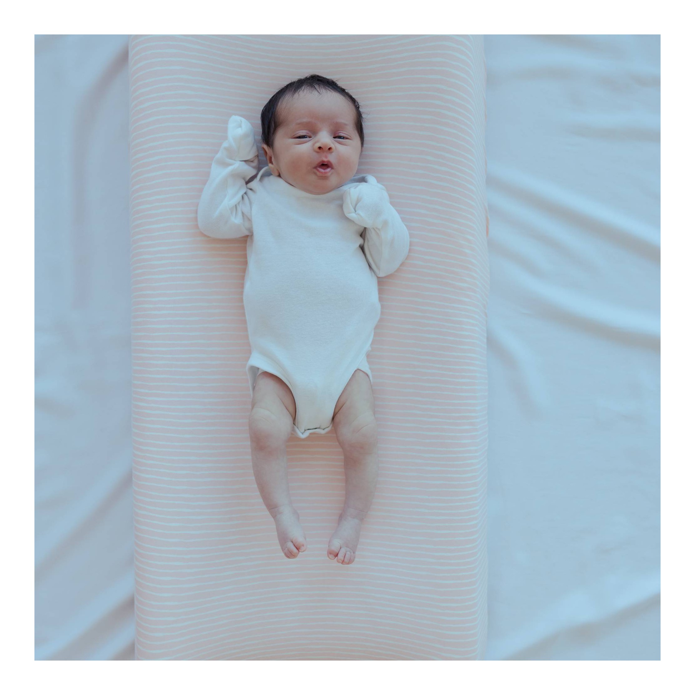 Changing Pad Cover - Pink Stripes