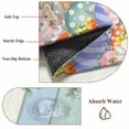 thumbnail image 6 of Round Rugs 5 Ft, Easter Non Slip Area Rugs for Kitchen Bedroom Entryway, Spring Rabbit Eucalyptus Leaves Eggs Wooden Washable Carpet Runner Rug Floor Mats for Bedroom Home Decor, 6 of 8