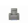 thumbnail image 6 of Fortuner Modern Style Recliner 3PC Livingroom Set Made with faux leather in Gray, 6 of 15