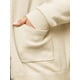 thumbnail image 5 of Cárdigan de suéter de punto de manga larga con botones para mujer de talla grande Agnes Orinda 3X Beige, 5 of 6