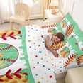 thumbnail image 5 of Erosebridal Baseball Ice Cream 7pcs Bedding Comforter Set,Boys Ball Sport Lover Queen Bedding Sets For Kids,Reversible, 5 of 7