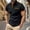Black, variant on Adult Men's Polo T Shirts Short Sleeve Button Tees Shirt Slim Fit Black Mens Beach Outfit