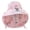 Pink, variant on Solar Charging Summer Cooling Fan Hat Sun Protection USB Rechargeable Fan Hat