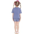 thumbnail image 7 of Ms. Rachel Toddler Girls Washed Crewneck Graphic Top and Shorts Set, 2-Piece, Sizes 12M-5T, 7 of 7