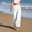 White, variant on JUSLIO Pants for Women Ice Silk Elastic Waist with Pockets Fashion Casual Comfort Waist Straight Pants