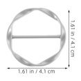 thumbnail image 2 of YSNOOWE 5Ud Metálico Para Ropa Anillo De Aleación Ajustable Decorativo Para Camisetas Y Bufandas, 2 of 8