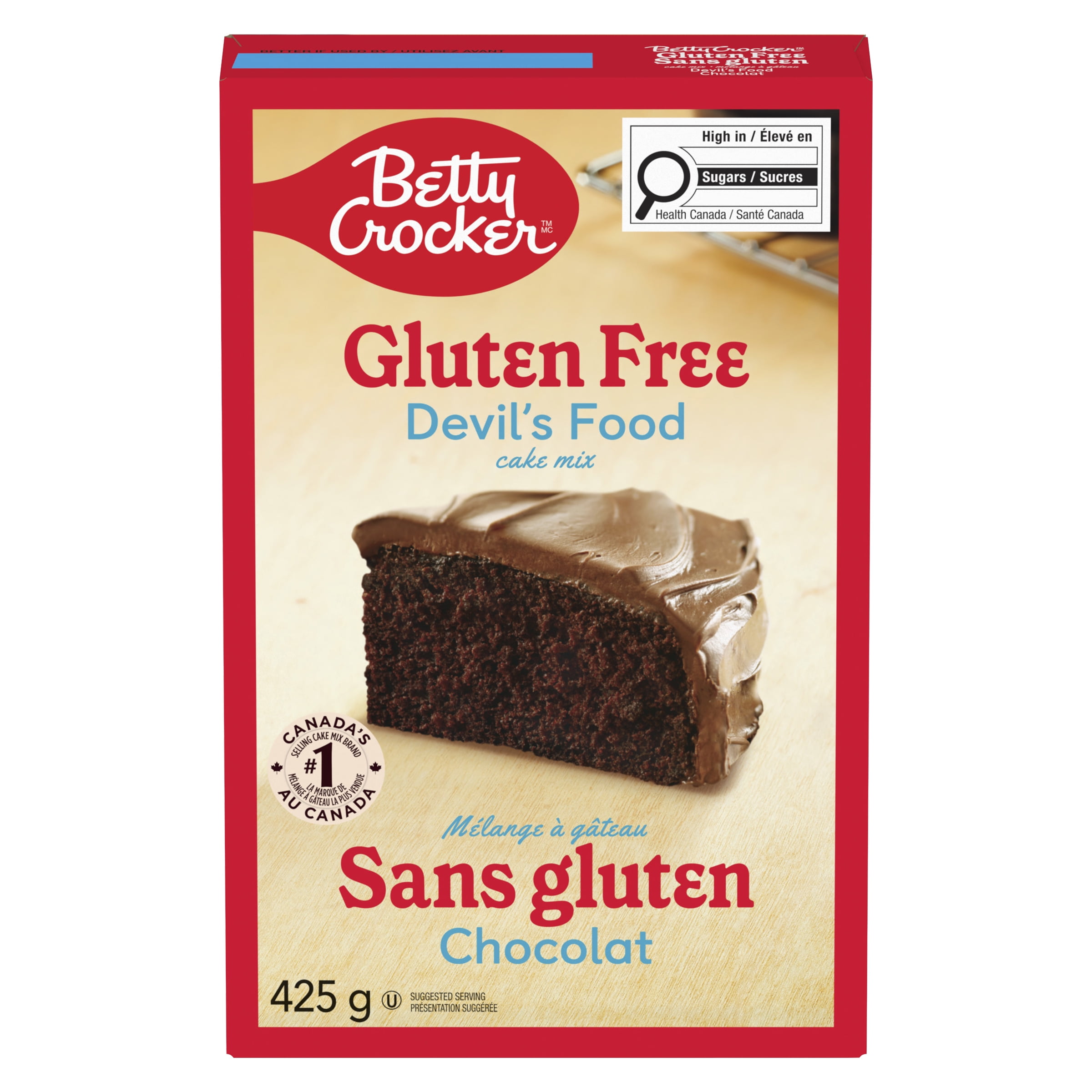 Betty Crocker Devil's Food Cake Mix, Gluten Free, 425 g, 10 Servings, 425 g