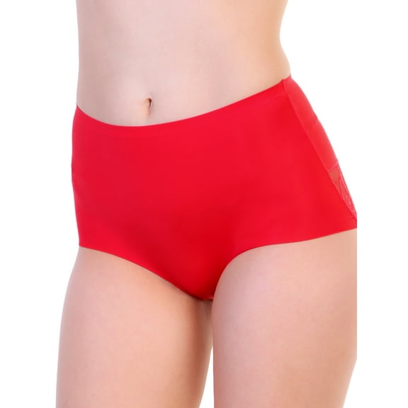 Angelina Laser Cut High-Rise Briefs with Lace Back Detail (6-Pack)