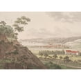 thumbnail image 3 of Søren L. Lange 18x14 Black Modern Framed Museum Art Print Titled - Vejle from Northwest (1821 - 1822), 3 of 5