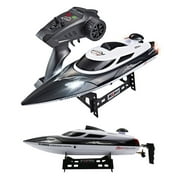 Remote Control Speed Boat 40 KM/h Self Righting Water Cooled Motor Running Lights & Extended Capacity Battery 24 Ghz